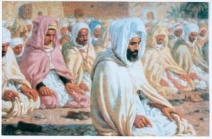 Men in prayer